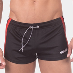 Barcode Berlin Short Timur Noir Rouge Blanc